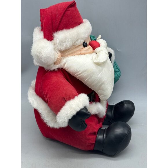Christmas Santa Plush Stuffed Animal About 13" By Main Joy Used READ - Picture 4 of 10